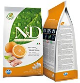 N&D Razas Mini · Pescado, naranja, aloe vera, psilio, cúrcuma, té verde-2,5 Kg